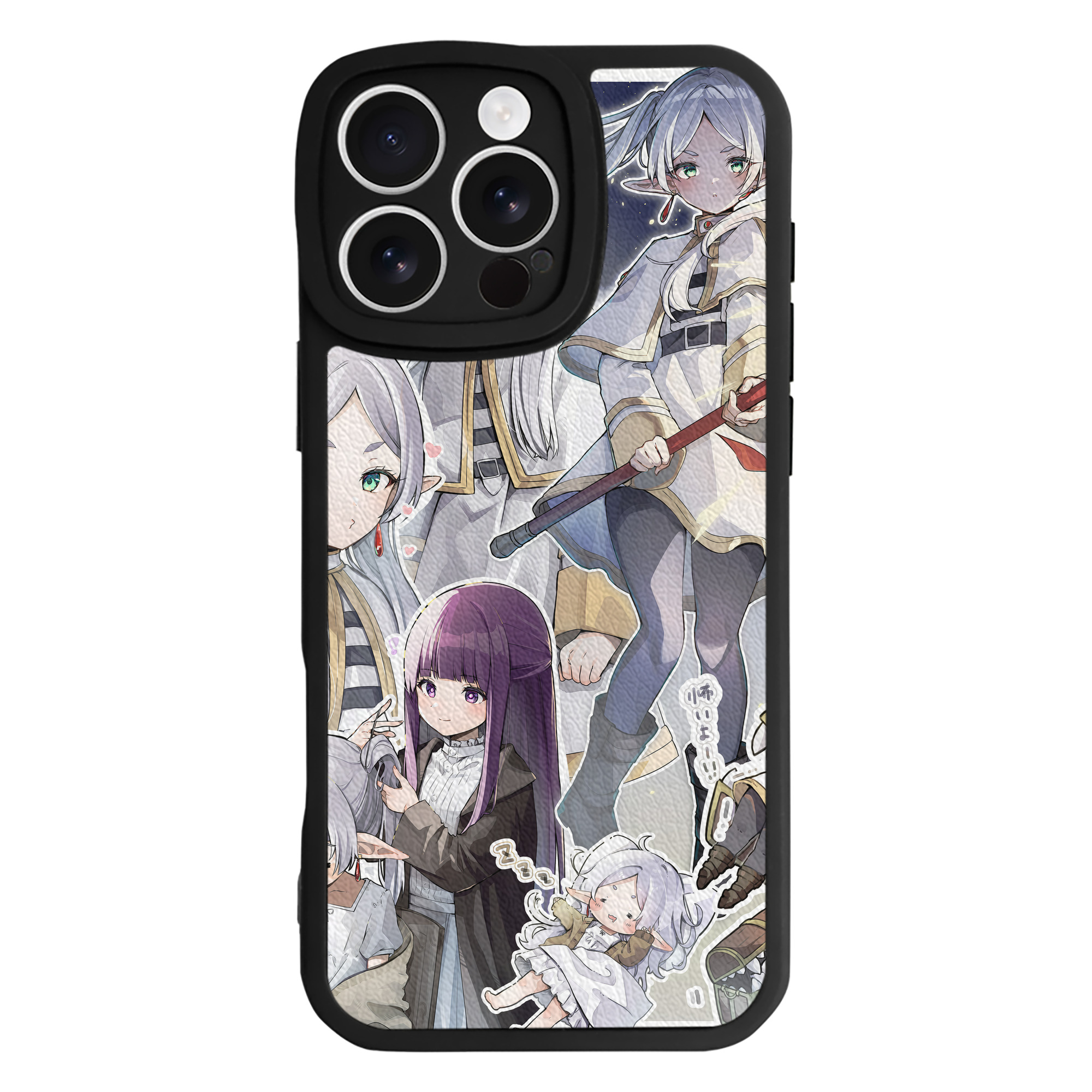 （画像用） 葬送のフリーレン Frieren 【iPhone 16シリーズ対応】シリコンスマホケース（レザー調） 材質：シリコン